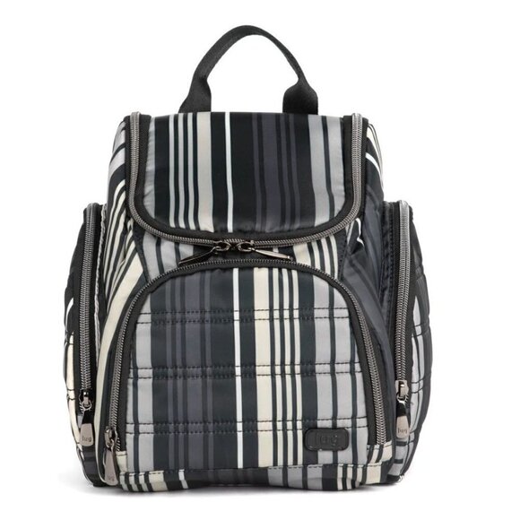 LUG Caddy Toiletry Case NWT Love Stripe Black - Picture 1 of 6